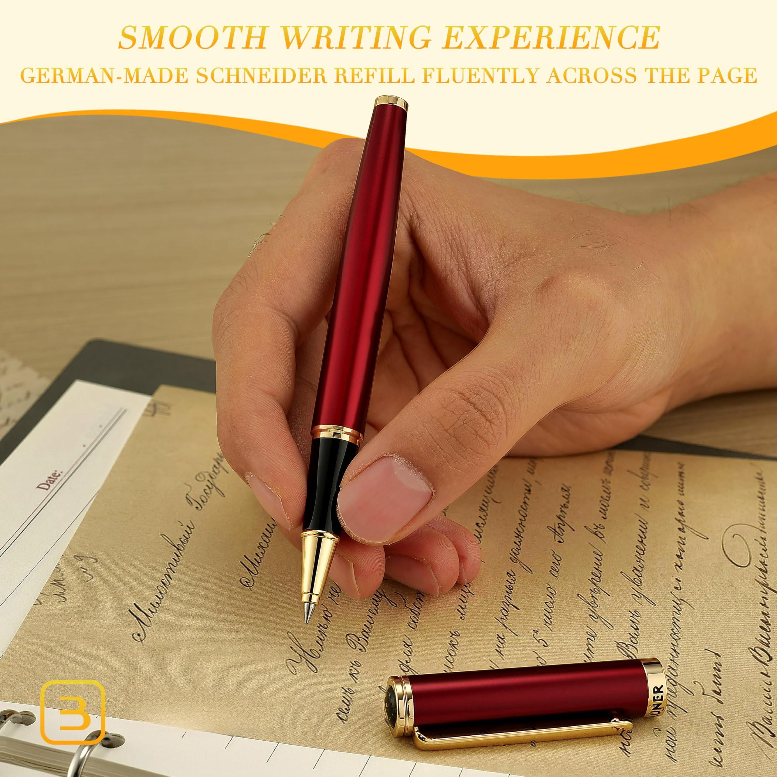Luxury Rollerball Pen Trim Noble And Elegant Designs Ink Refill  Roller Ball Gift Set For Men & Women Professional Executive Office Nice Pens
