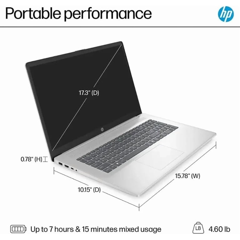 HP 17 Laptop Computer for Business and Students, 16GB RAM, 1TB SSD
