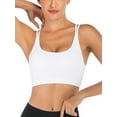 thumbnail image 2 of SHCKE Sexy Hollow Out Back Sports Bra for Women Cross Back Strappy Workout Yoga Tops Bra, 2 of 5