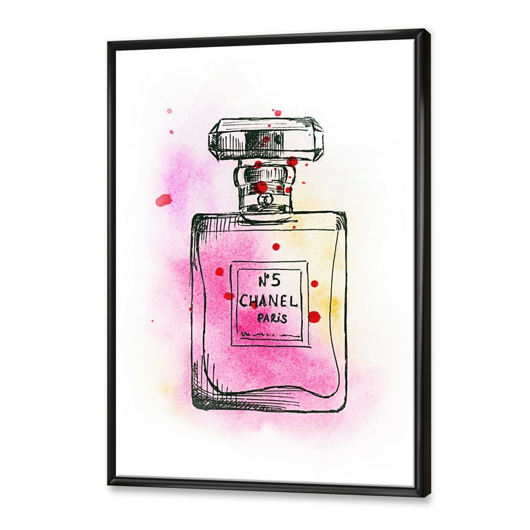 【再々値下げ】OliverGalパネル Couture Perfume Pink Chanel Perfume Five Pink Strokes Print - 24x32 in - Walmart.com