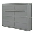 thumbnail image 4 of Euroco Wood Queen Size Murphy Wall Bed, Gray, 4 of 11
