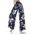 thumbnail image 4 of White Mark Women's Hawaiian Flower Palazzo Pants, 4 of 10
