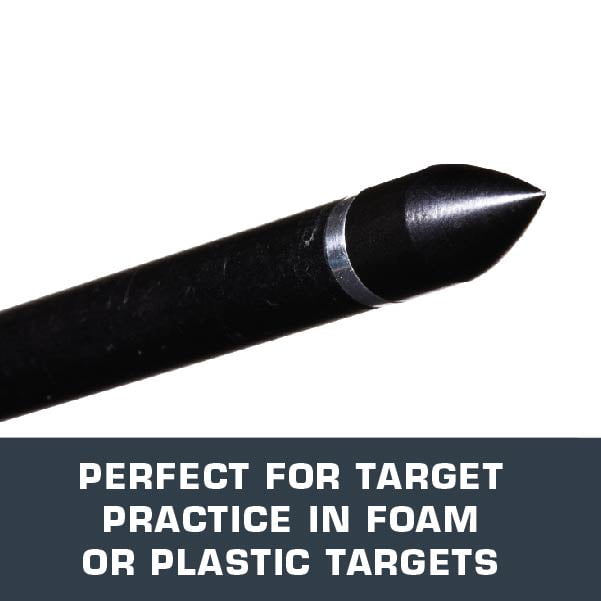 Titan Archery Steel Bullet Points, 85-Grains, 12-Pack, Black