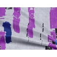 thumbnail image 5 of oneOone Rayon Purple Fabric Abstract Stroke With Texture Sewing Material Print Fabric By The Yard 56 Inch Wide, 5 of 5