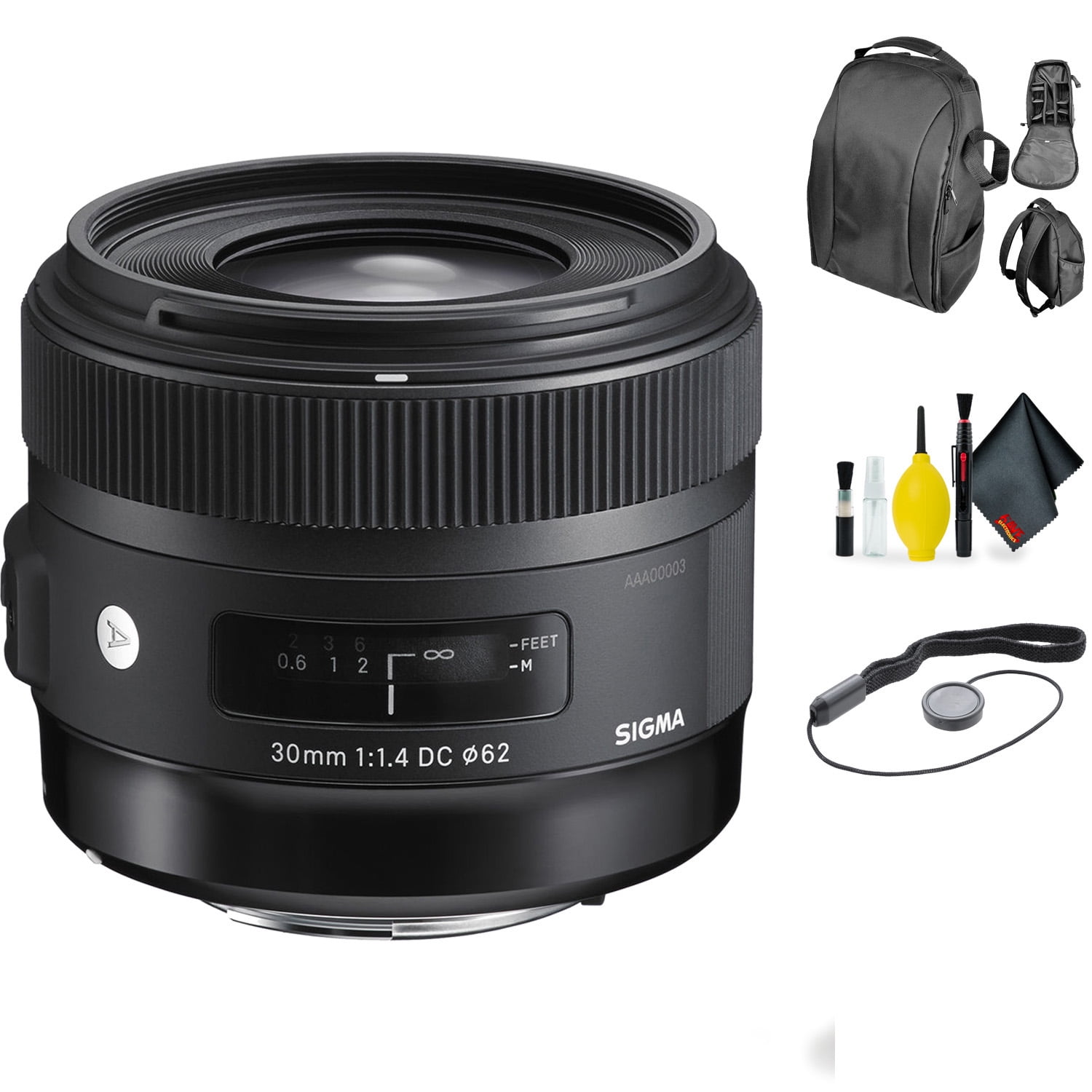 Sigma 30mm f/1.4 DC HSM Art Lens for Canon + Deluxe Lens Cleaning