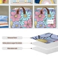 thumbnail image 5 of Ryvnso Spring Colorful Flowers Storage Bins Large Basket Foldable Cube Toys Organizer with Handles 1 PC, 5 of 7