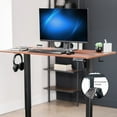 thumbnail image 6 of VIVO Electric 44" x 24" Sit Stand Desk Workstation, Dark Wood Top, Black Frame, 6 of 8
