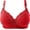 Red, variant on Fiaer Push up Bras for Women Support No Underwire Lace Adjustable Straps Comfort Bra for All Seasons Red 44
