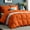 orange, variant on 3pcs Comforter Set, Soft Breathable Cooling Comforter Double-Sided Cold Tech Fabric, All Seasons, King, 1 Quilt + 2 Pillowcases, Machine Washable