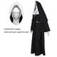 thumbnail image 2 of Halloween Nun Cosplay Costume 4-Pieces Set Nun Costume + Cape + Belt + Necklace Cosplay Costume-XXX, 2 of 3