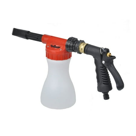 Water Spray Foam Cannon Garden Hose 1L Foam Pot Household Car Wash Tool