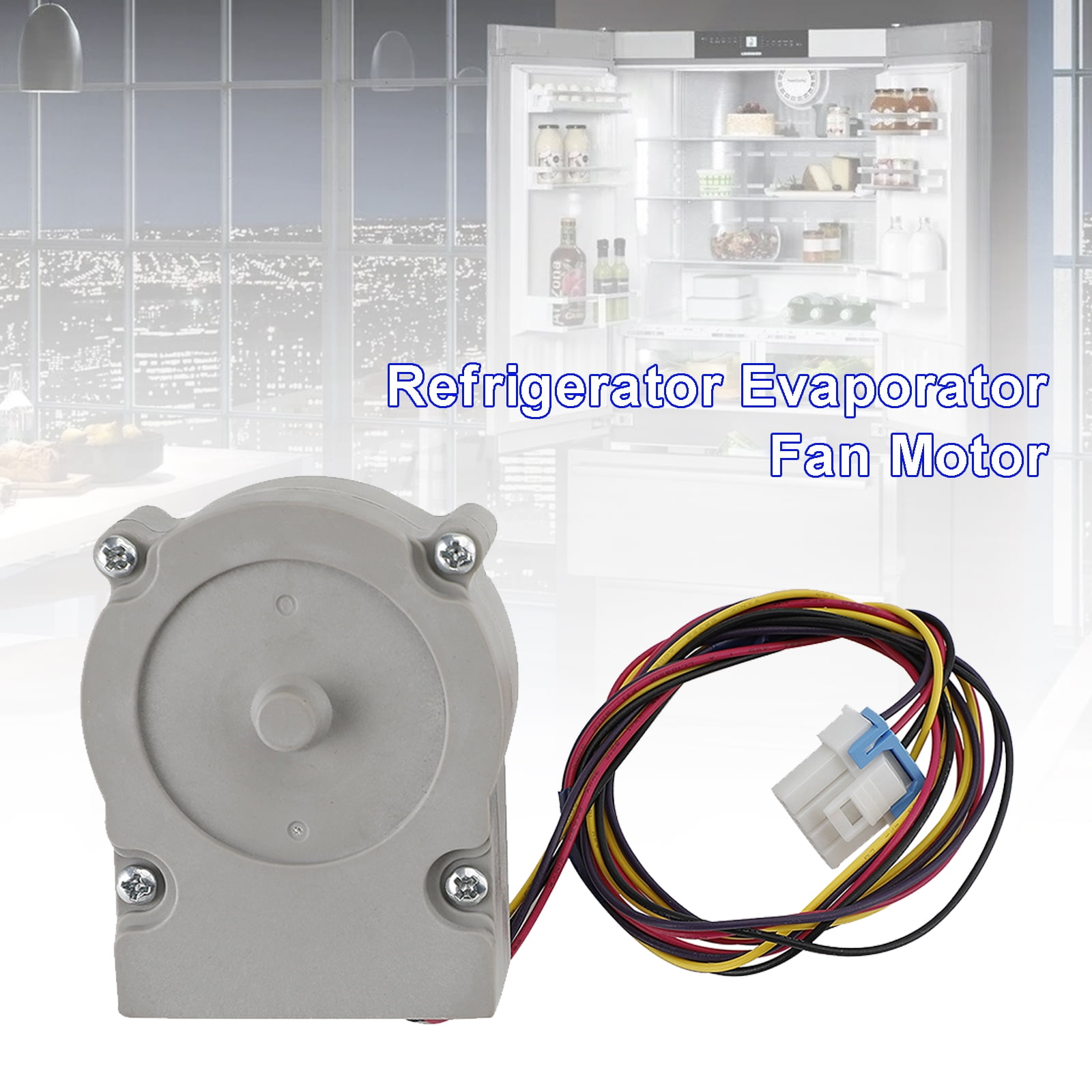 EAU63923601 ODM-001F-4A Refrigerator Condenser Fan Motor – DC 12V 1A, 4-Wire, Compatible With LG Haier Models