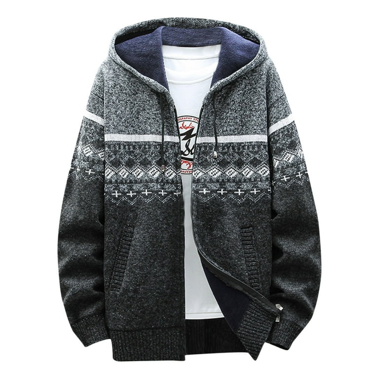 Mens winter 2025 sweater jacket
