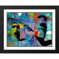thumbnail image 2 of Stephen Chambers 24x19 Black Ornate Wood Framed With Double Matting Wall Art Titled - Moai 4, 2 of 6