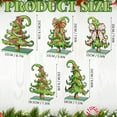 thumbnail image 2 of 5 Pieces Christmas Table Decorations Wooden Christmas Table Centerpieces Lime Green Christmas Tree Sign Ornaments For Holiday Party Home Mantel, 2 of 5