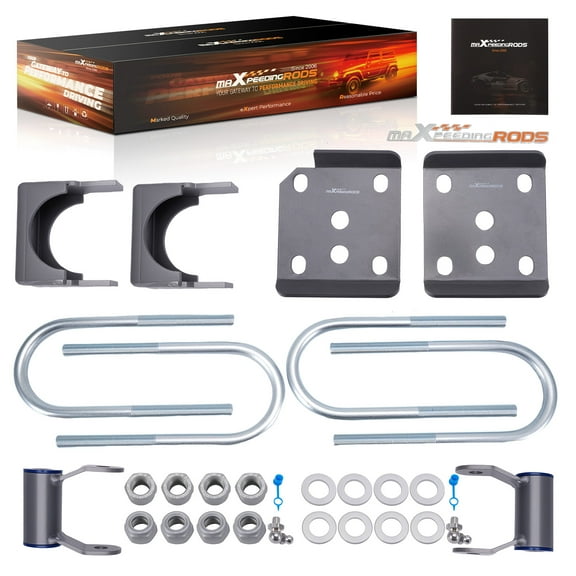 maXpeedingrods 5” Rear Lowering kit for Ford F-150 2015-2020, Drop Flip Kit & Shackles