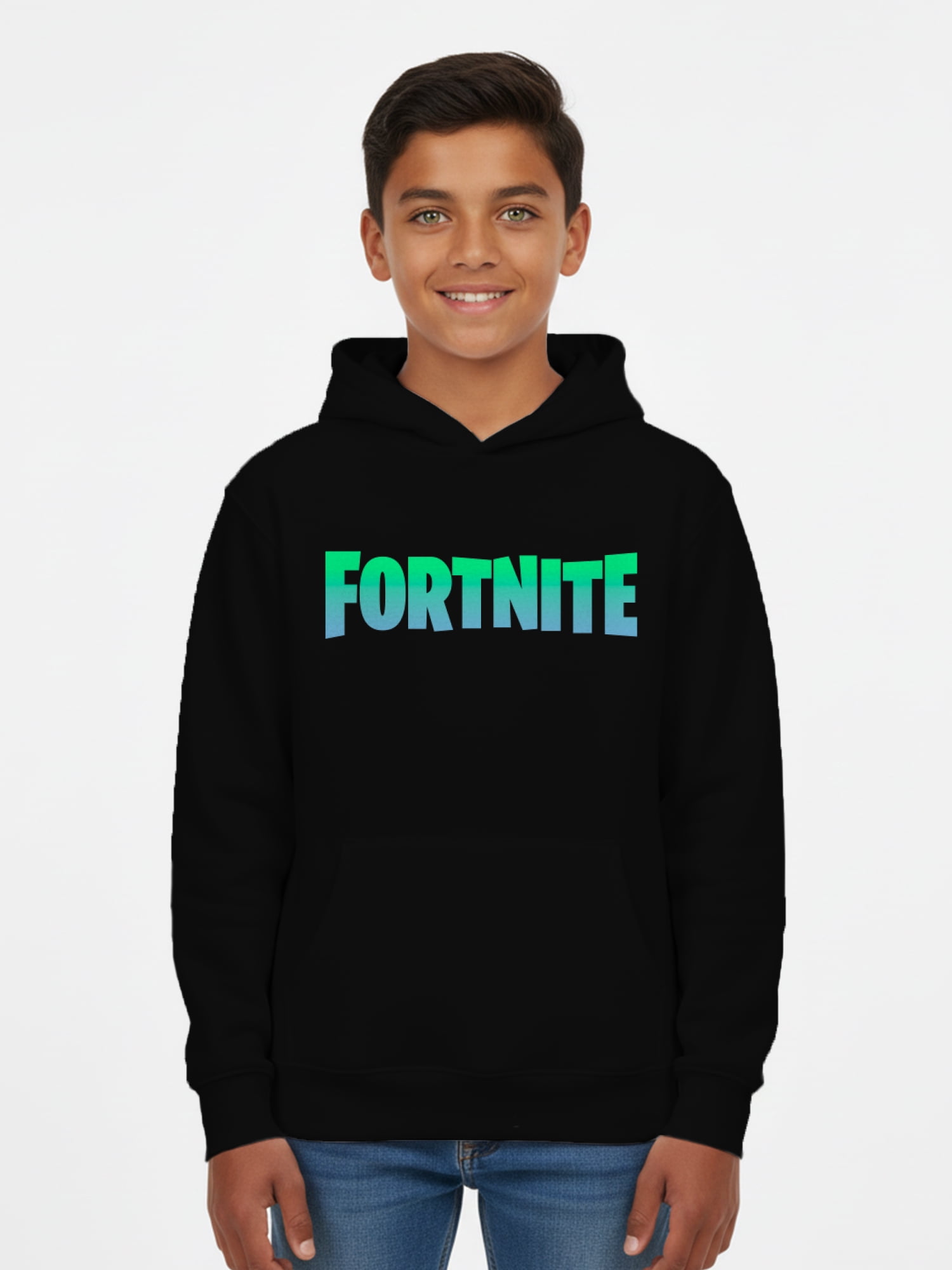 Fortnite Kids Graphic Fleece Hoodie, Gradient Logo, Sizes 4-18