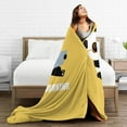 thumbnail image 5 of ZICANCN Anti-Pilling Flannel Bed Throw Blankets Enjoy Working Panda -Couch-Ultra-Soft Micro Fleece Sofa Bed Camping Travel Blanket for Adults Yellow 50"x40", 5 of 8