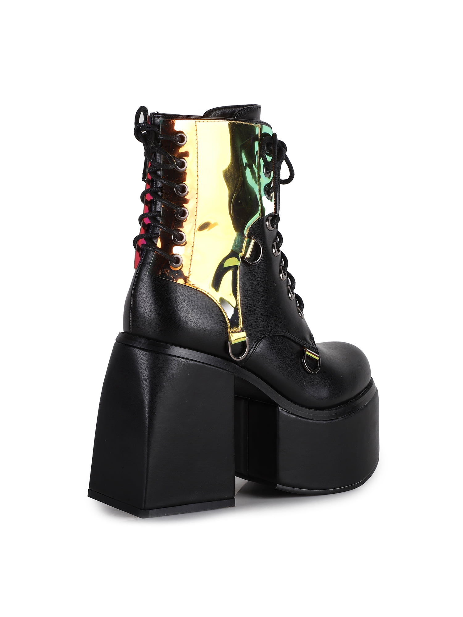 Women's Laceup Bootie Chunky Platform Heel