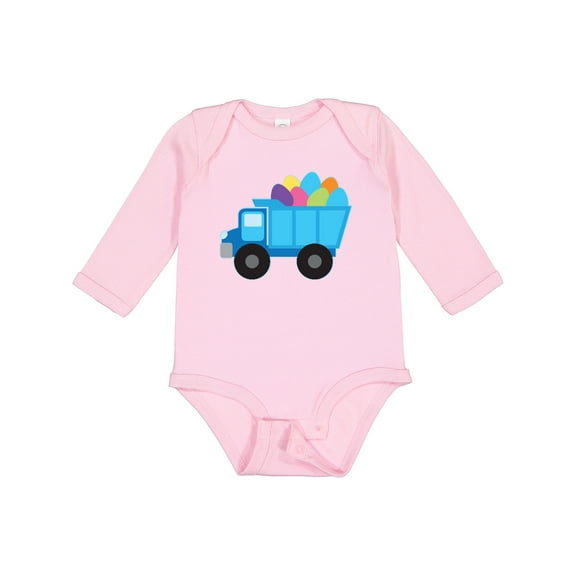 Inktastic Easter Egg Truck Boys Boys Long Sleeve Baby Bodysuit