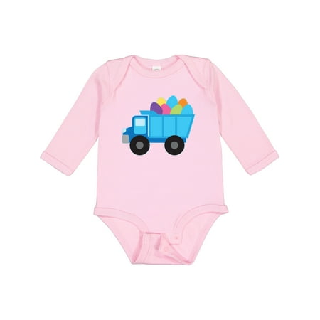 

Inktastic Easter Egg Truck Boys Gift Baby Boy Long Sleeve Bodysuit