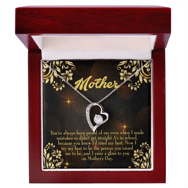 À Maman Love et Collier Nortured pour Toujours w Message Card