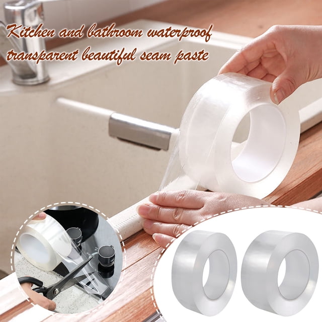 Vaidha Kitchen And Bathroom And Proof Tape, Seam Sealing Strip, Transparent Corner Sticker