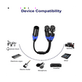 thumbnail image 4 of 1 Male to 2 Female XLR Y Splitter Micrphone Cable,3Pin XLR Male to Dual XLR Female Y-Splitter Balanced Mic Cables (1Pc), 4 of 6