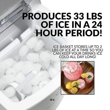Igloo - 33-Pound Automatic Portable Countertop Ice Maker Machine