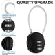 thumbnail image 3 of 2 Pack Combination Lock 3 Digit Outdoor Waterproof Padlock for School Gym Locker, Sports Locker, Luggage，Fence, Toolbox, Gate, 3 of 4