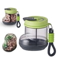thumbnail image 1 of Yttmshdga Boîte de Rangement Alimentaire Portable Transparente Distributeur Mignon avec Couvercle Rotation Pratique à Utiliser Mini Boîte de Rangement de Voyage Boîte de Rangement pour Bouteilles Portable, 1 of 4