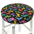 thumbnail image 6 of Goofa Colorful Geometric Dog Printed Stool Covers Round, Waterproof Round Bar Stool Covers Anti-Slip Round Bar Stool Seat Cover with Elastic Bands Durable -14 inch, 6 of 7