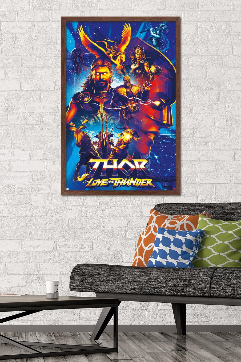 Marvel Thor: Love and Thunder - Group Wall Poster, 22.375" x 34" Framed