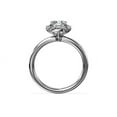 thumbnail image 2 of 0.90 Carat Excellent Cushion Cut Natural Diamond Halo Beautiful Ring for Anniversary Solid 18K White Gold Size 4.5, 2 of 8