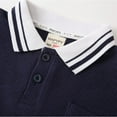 thumbnail image 4 of QUDDERR Chandail à Manches Longues pour Garçons 2-8 T pour Tout-Petits, Tricot à Col à Revers, Chemises, Chandail en Coton pour Bébés Garçons, T-Shirt Chandail, 2-8 Ans, 4 of 8