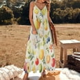 thumbnail image 2 of Various Fruits Sleeveless Dress for Women Clothing Female Women's Summer Skirt, 2 of 7