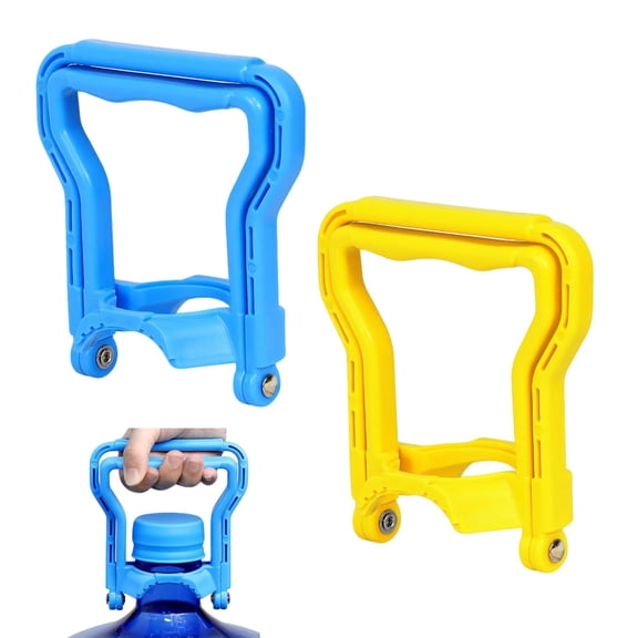 2PCs Heavy-Duty 5 Gallon Water Bottle Handle  Dual-Mode Single or Two-Person Lift, Ergonomic Grip for Easy Carrying, Fits Standard 5-Gallon Water Jugs