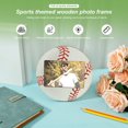 thumbnail image 2 of HLONK 4x6 Sport Picture Frame  Wood Baseball Tabletop Photo Frame  2 Pack, 2 of 10