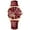 Red, variant on Women's Luxury Quartz Watch – Waterproof Leather Strap with Elegant Design