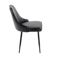 thumbnail image 3 of LumiSource Marcel Dining Chairs, Black, Set Of 2 Chairs, 3 of 7