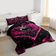 thumbnail image 3 of Feelyou Love Heart Angel Full Size Comforter Sets, Valentine's Day Bedding Sets, 3pcs, 3 of 8