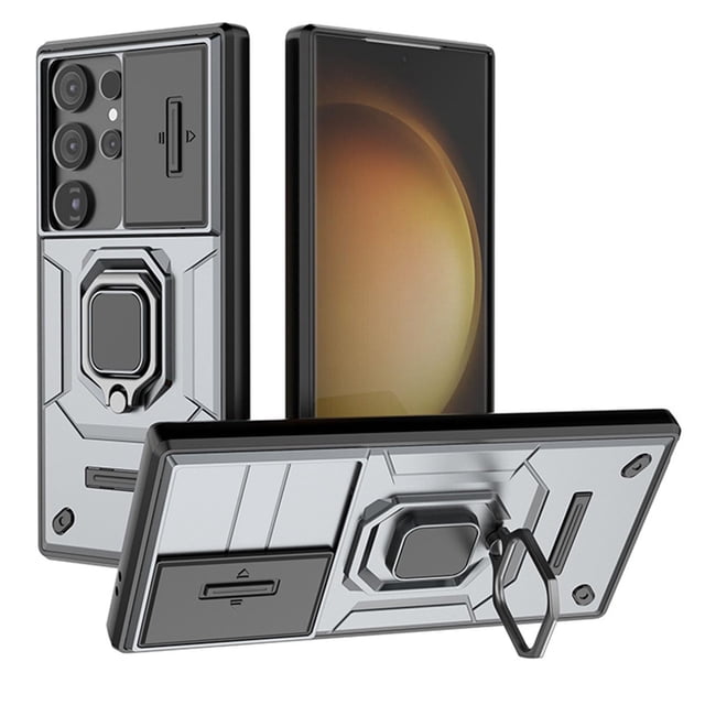 Case For Samsung Galaxy S26 Ultra/S26 Plus/S26, Super Slim Cover With Wireless Charging Holder Slide Camera Shell