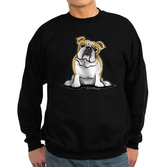 CafePress - Cute English Bulldog Sweatshirt (Dark) - Classic Crew Neck Sweatshirt