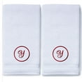 thumbnail image 3 of Monogrammed Hand Towels for Bathroom Kitchen Makeup | Personalized Gift for Wedding-Bridal | Custom Luxury Turkish Towel | Spa Collection, Oversized, 16 X 30 Inch, Set of 2, 3 of 3