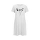 thumbnail image 5 of Camisón corto de talla grande para mujer, camisón de manga corta con estampado de pecho a la moda, camisón para mujer, 5 of 7