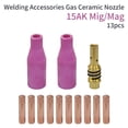 thumbnail image 2 of 13Pc Welding Torch 15Ak Argon Gas Ceramic Nozzle Holder Contact Tip For 15Ak Mig, 2 of 3