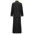 thumbnail image 4 of Moggemol Tunique Maxi à Manches Longues pour Garçons Dubai Traditionnelle Satin Soyeux Robe Fendue Noire 16, 4 of 7