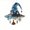 C, variant on YIKA Halloween Decoration 2D Acrylic Witch Hat Hanging Decoration Colorful Painted Designs Halloween Ornaments