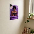 thumbnail image 4 of ZHONGYUTONG Black Women Bathroom Canvas Wall Art African American Bathroom Picture Prints Black Girl Reading Poster Minimalist Paintings Wall Decor for Toilet Restroom (12.00" x 18.00"), 4 of 5