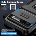 thumbnail image 3 of Dteck for Google Pixel 7A Case with Slide Camera Cover,Magnetic Rotated Kickstand Rubber Case Hard PC Camera Protection Military Grade Shockproof Heavy Duty Protective Cover,Black, 3 of 8